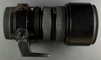 BRONICA CAMERA LENSES. Two large used detachable zoom lenses made for Bronica cameras. One is a