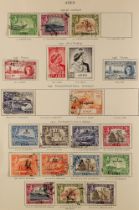 COLLECTIONS & ACCUMULATIONS COMMONWEALTH KING GEORGE 6TH COLLECTION of used stamps in a KGVI 'Crown'