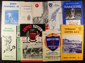 FOOTBALL PROGRAMMES 1960 - 2020 in two boxes. Over 125 from the 1960s. No writing seen. Clean