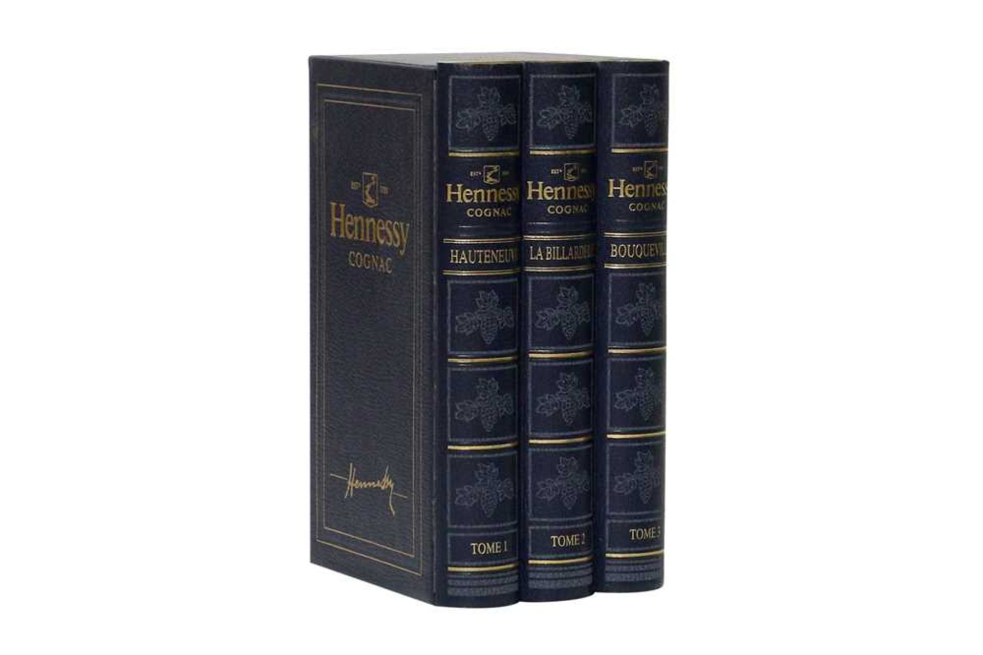 Hennessy, Cognac, Library Decanter, 40% vol, 70cl, one bottle in a book form case - Image 2 of 2