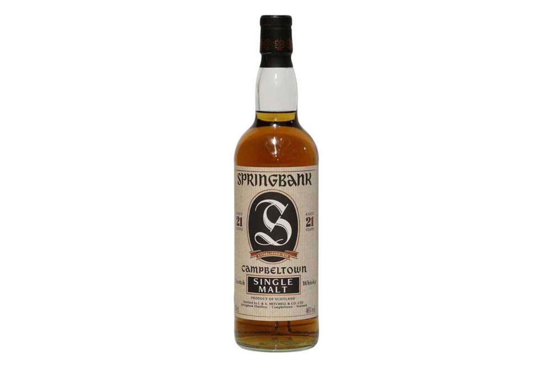 Springbank, Campbeltown Single Malt Scotch Whisky, Aged 21 Years, one bottle