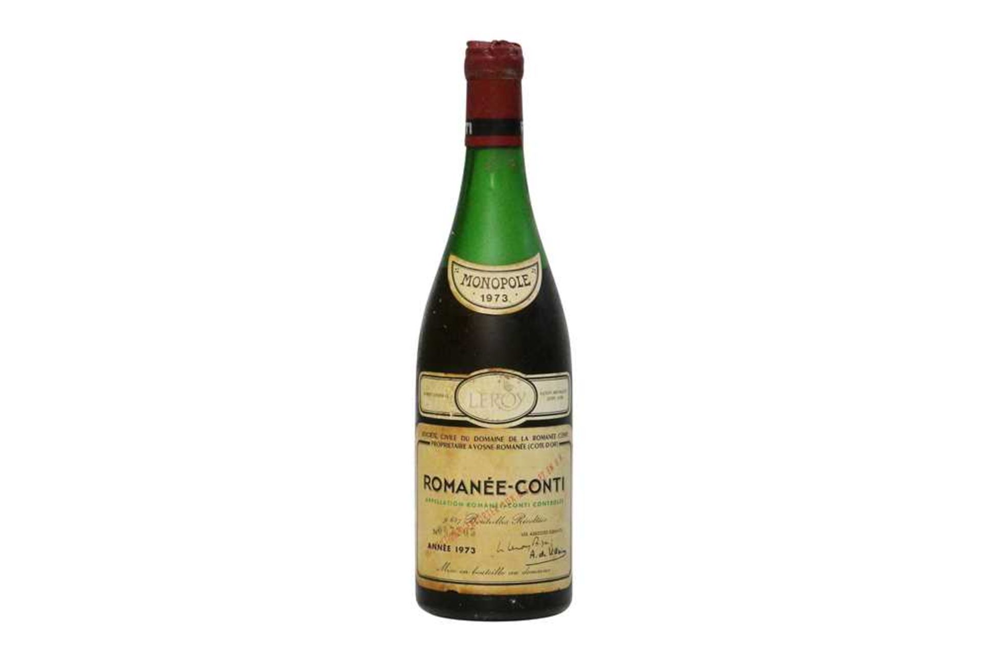 Romanée Conti, Domaine de la Romanee Conti, 1973, one bottle (spoiled)