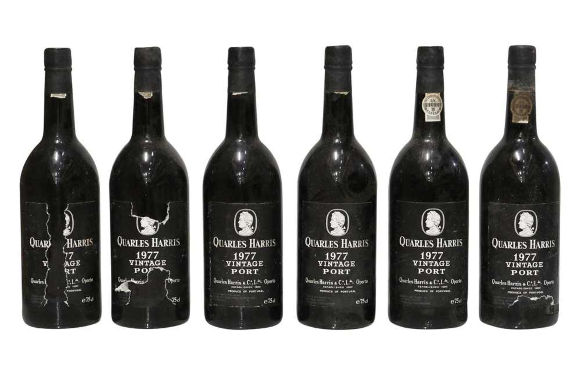 Quarles Harris, Vintage Port, 1977, six bottles