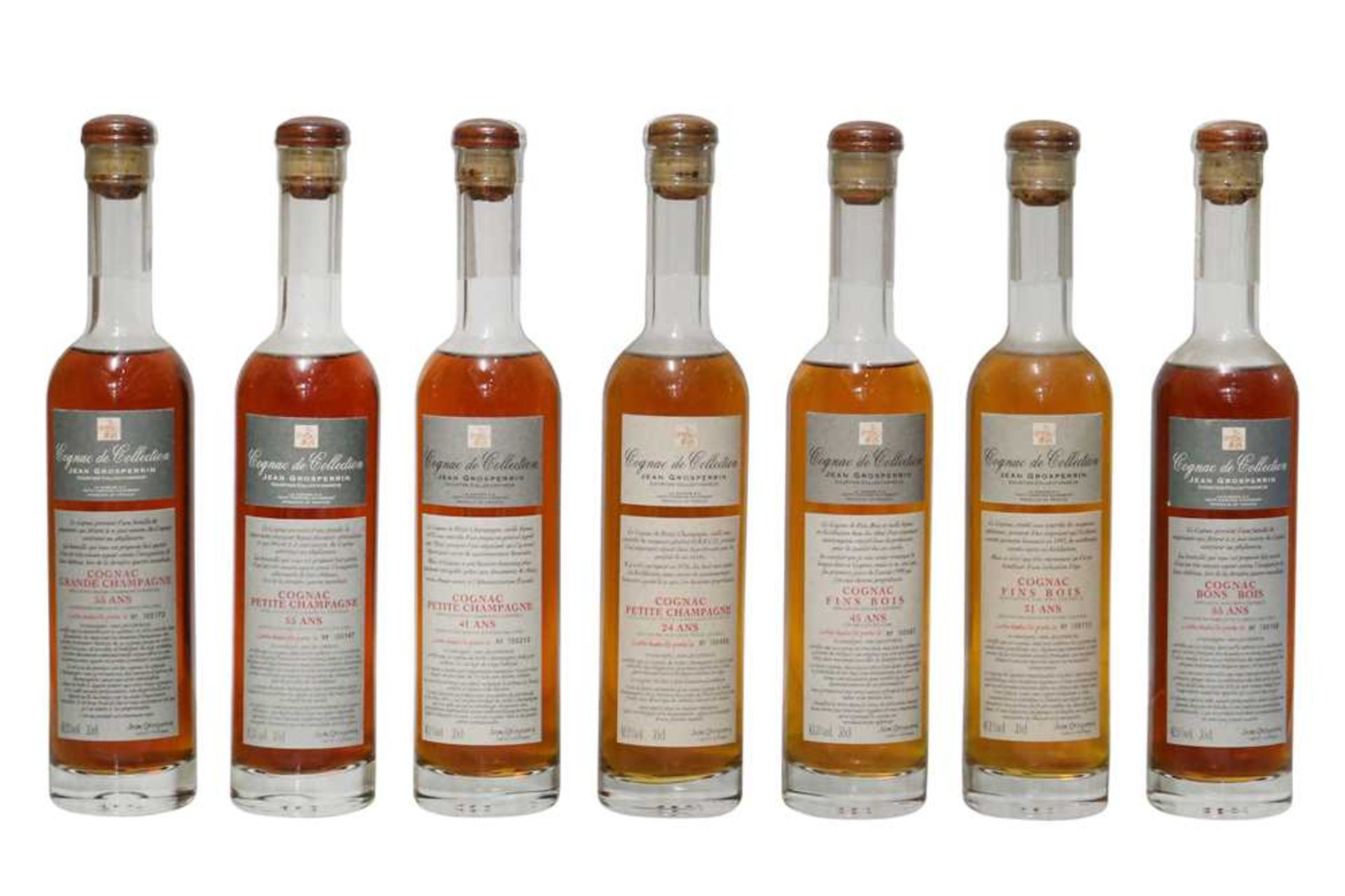 Assorted Half-Bottles of Jean Grosperrin Cognac