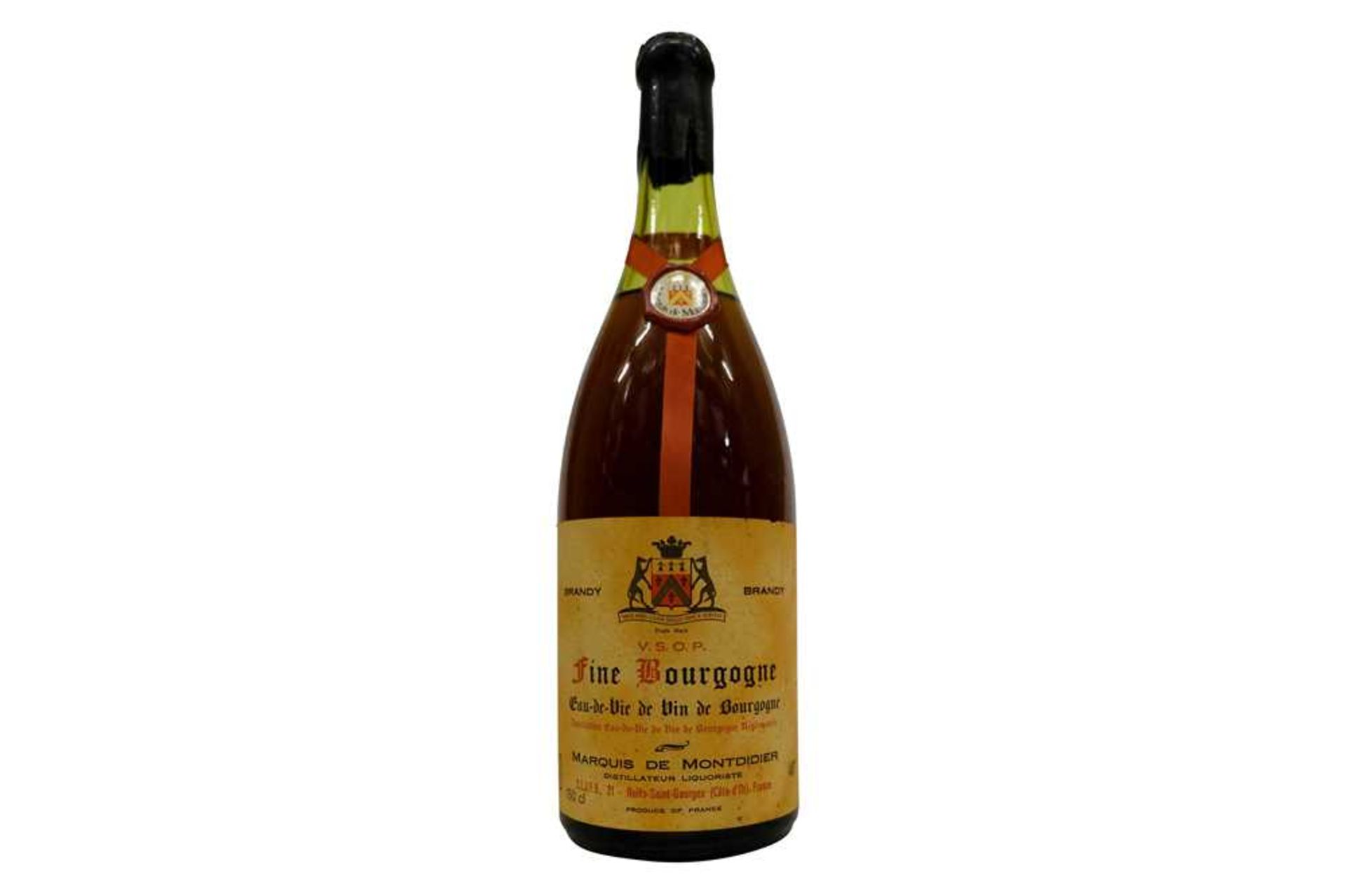 Marquis de Montdidier, VSOP Fine Bourgogne Eau de Vie, Vieux d'Age 1897, bottled 1977