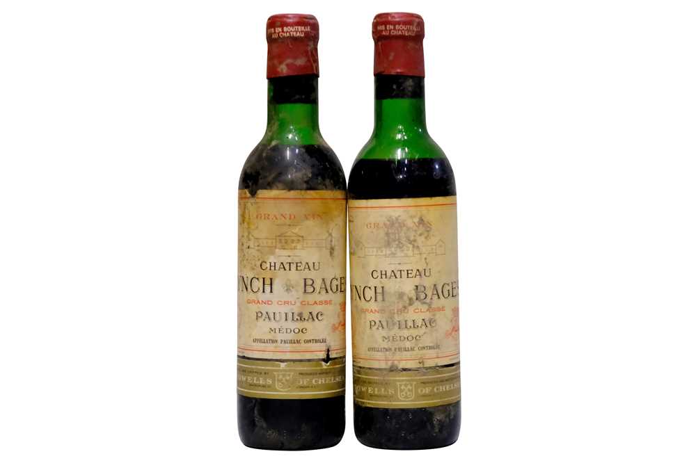 Chateau Lynch-Bages, 5eme Cru Classe, Pauillac, 1970, two half bottles