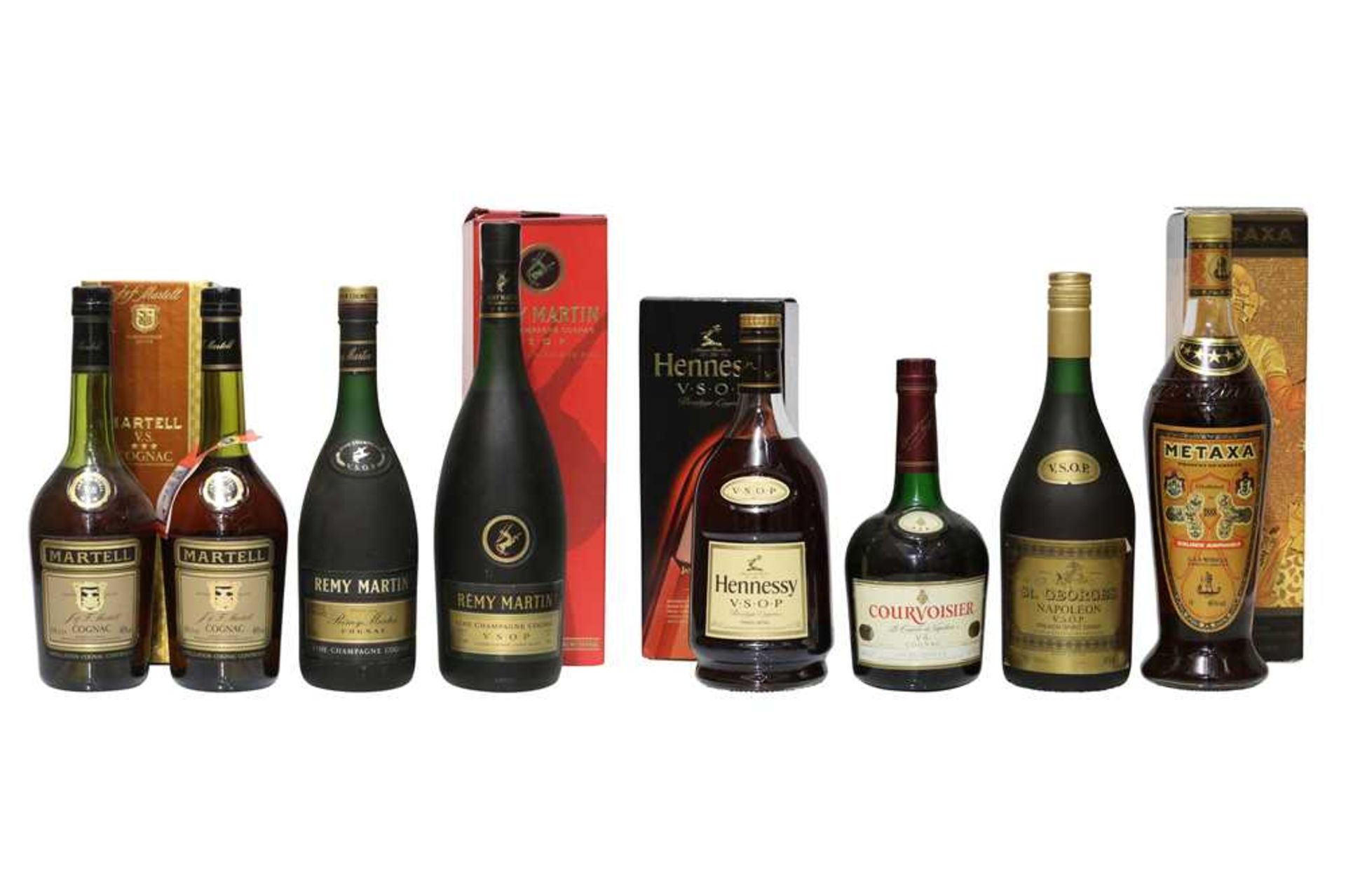 Assorted Cognac and other Brandy, to include Remy Martin, Martell, Courvoisier etc