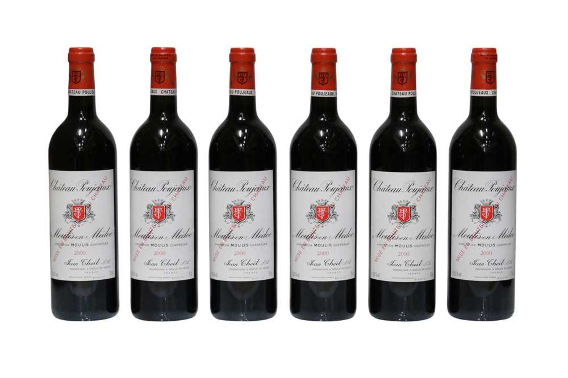 † Chateau Poujeaux, Moulis en Medoc, 2000, six bottles