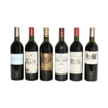 Assorted Red Bordeaux: Chateau Batailley, 1950, Chateau Lascombes 1981 and four others