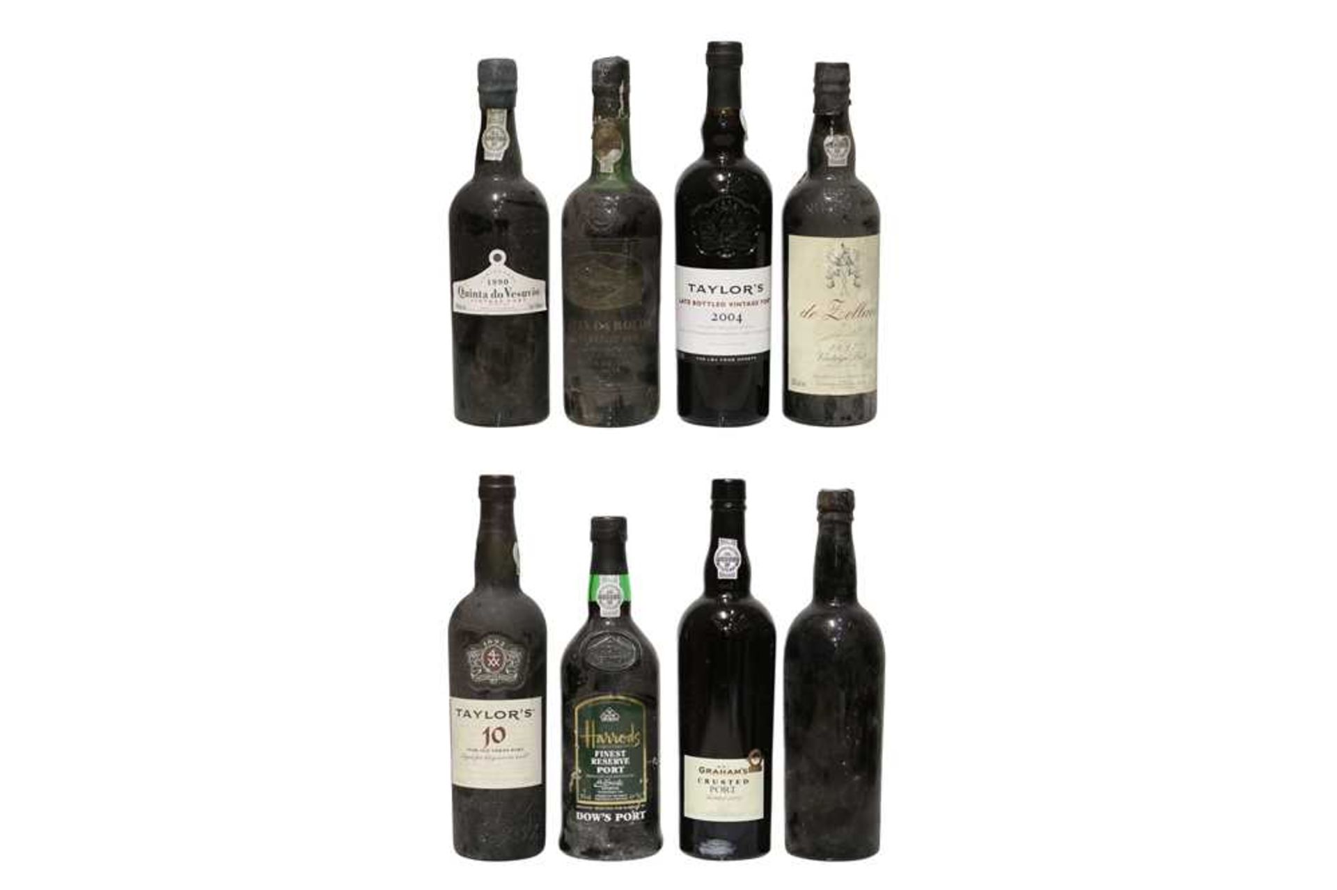 Assorted Port: Quinta da Roeda, Quinta do Vesuvio, one unlabelled bottle etc