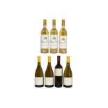 Assorted White Wine, Chateau Musar Blanc, Bramito de la Sala Chardonnay and one other