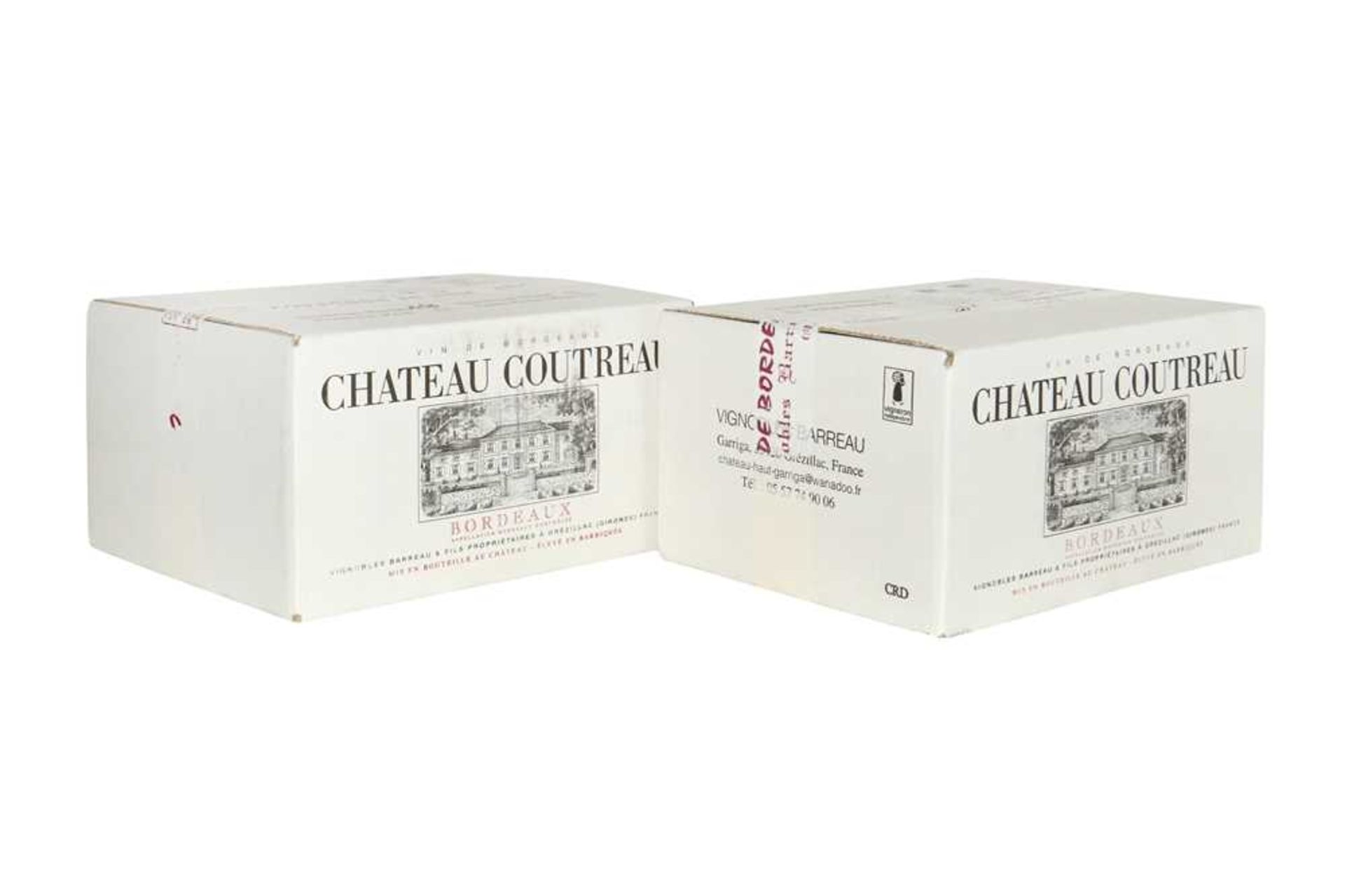 † Chateau Coutreau, Bordeaux, 2018, twelve bottles (two six bottle OCCs)