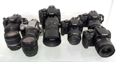 Group of Five Canon EOS 400D DSLRs & a 350D.