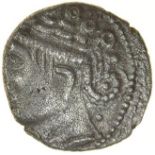 Dubnovellaunos Pegasus. Cantiaci. c.25BC-AD5. Celtic silver unit. 12mm. 1.14g.