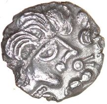 Thatcher’s Sister. Trinovantes. c.55-45 BC. Celtic silver unit. 13mm. 1.05g.