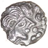 Thatcher’s Sister. Trinovantes. c.55-45 BC. Celtic silver unit. 13mm. 1.05g.