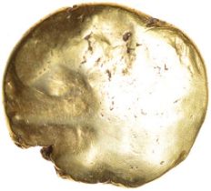 Whaddon East Pellet. Trinovantes. c.55-45 BC. Celtic gold stater. 15-17mm. 5.81g.