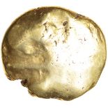 Whaddon East Pellet. Trinovantes. c.55-45 BC. Celtic gold stater. 15-17mm. 5.81g.