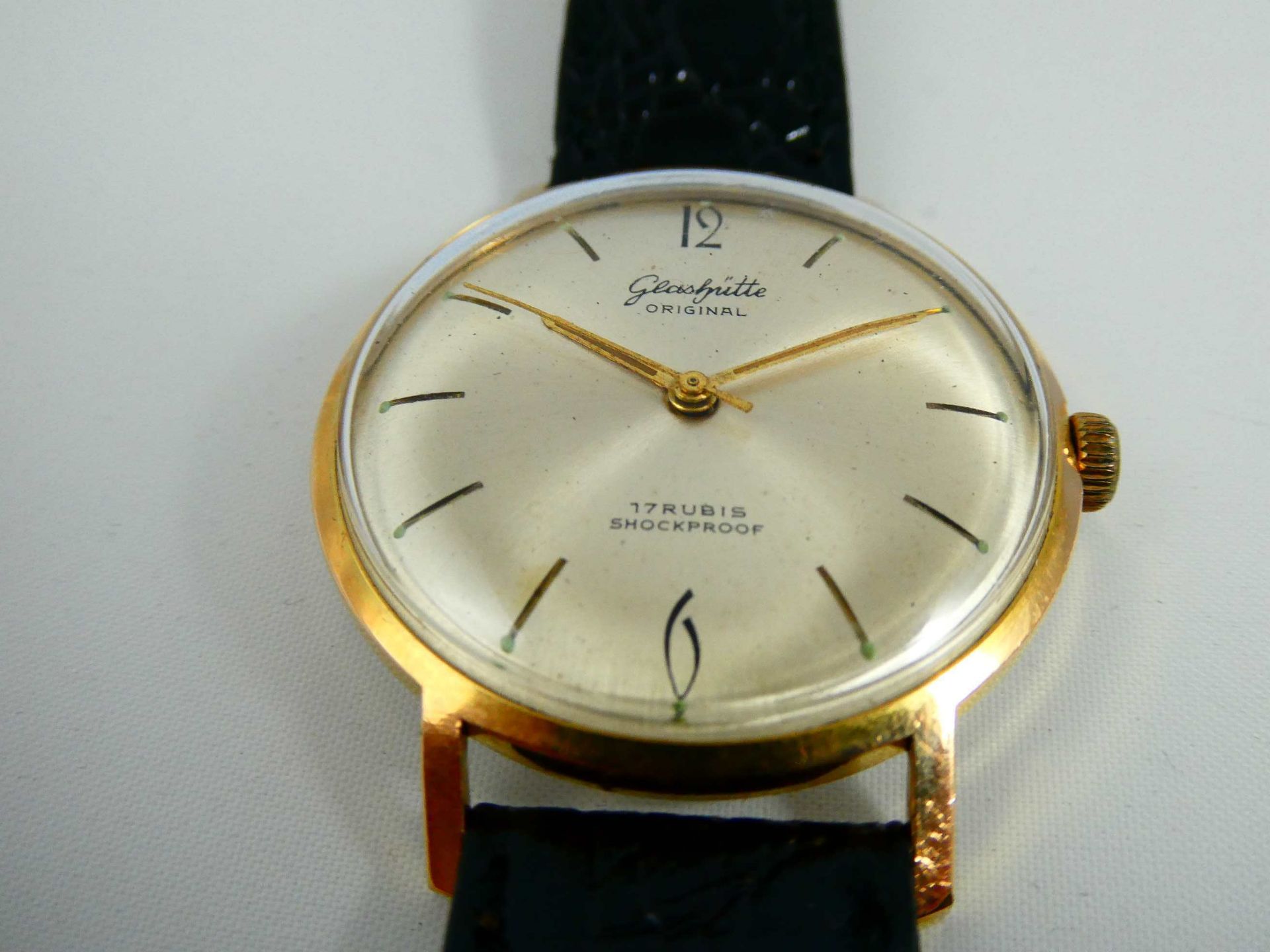 Glashütte Original Uhr Kaliber 70.1 um 1965 ( Exportuhr ) - Bild 3 aus 4