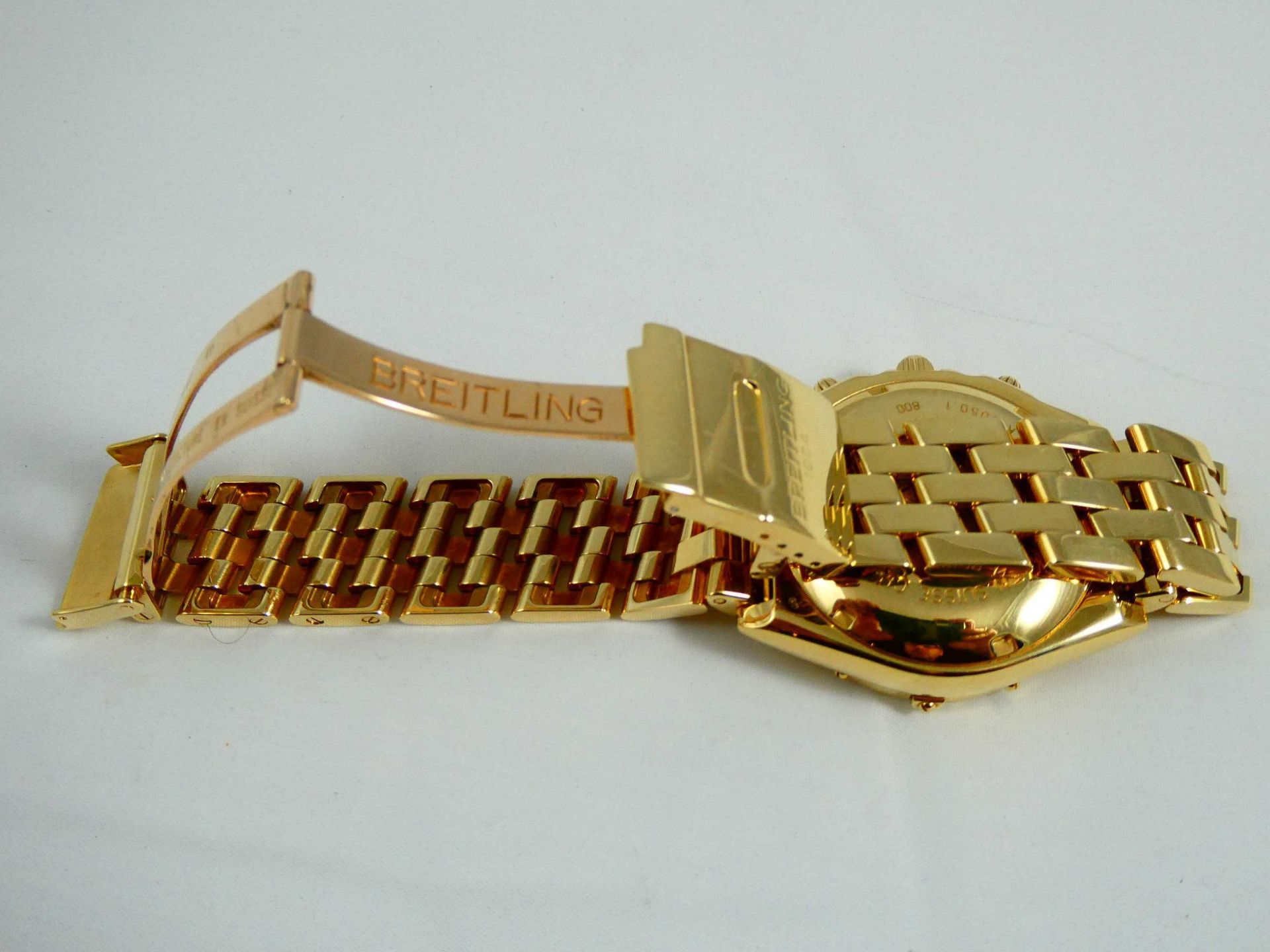 Breitling " Chronomat " in 18 Karat Gold - Bild 9 aus 10