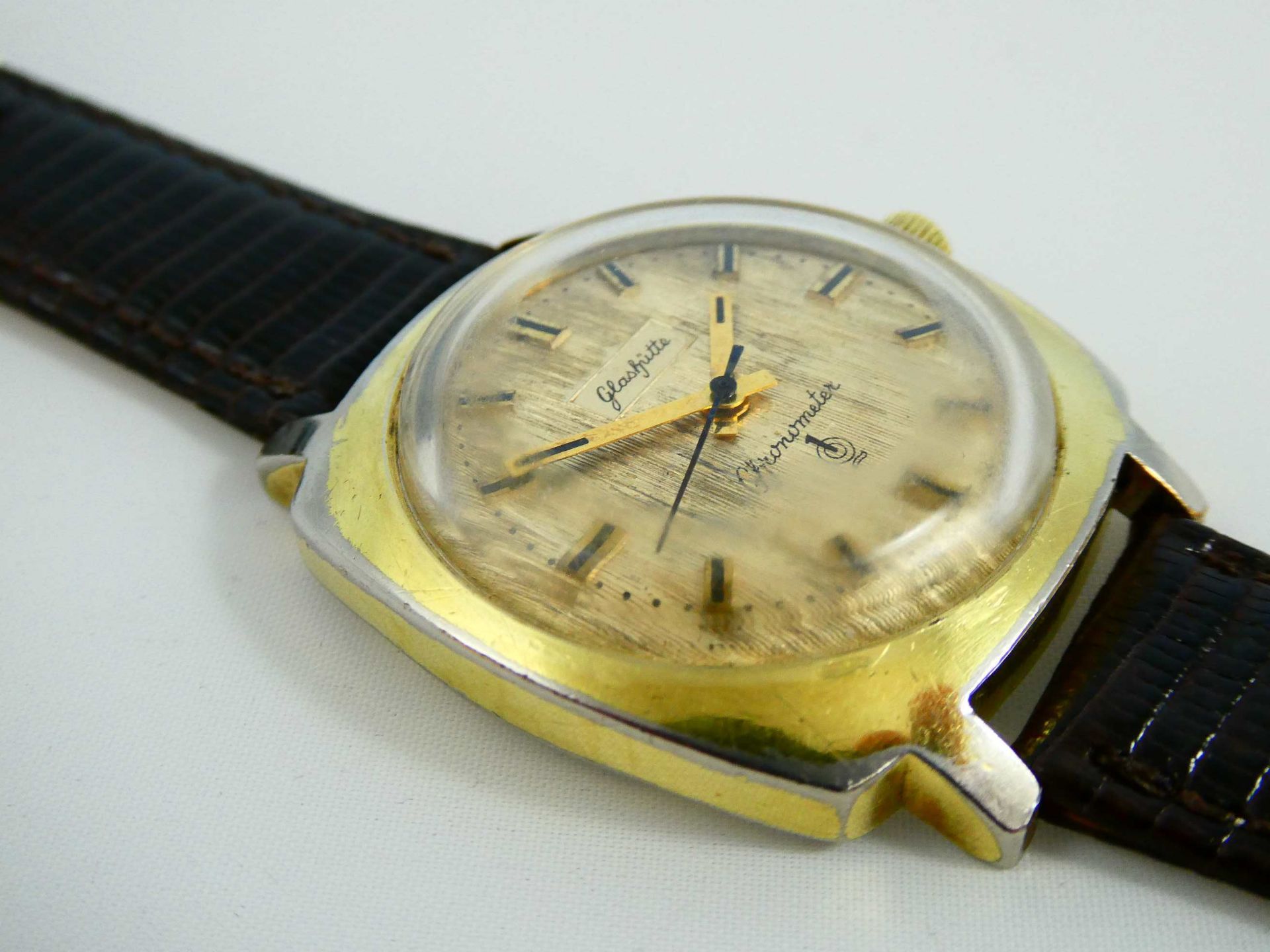 Glashütte Chronometer Armbanduhr Kal. 70.3 - Image 3 of 4