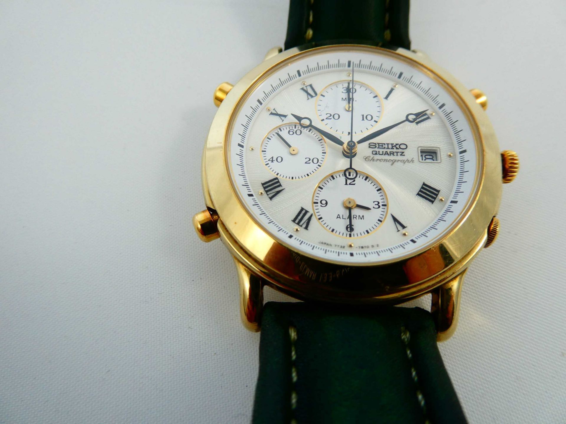 Seiko Chronograph in Gold - Bild 3 aus 4