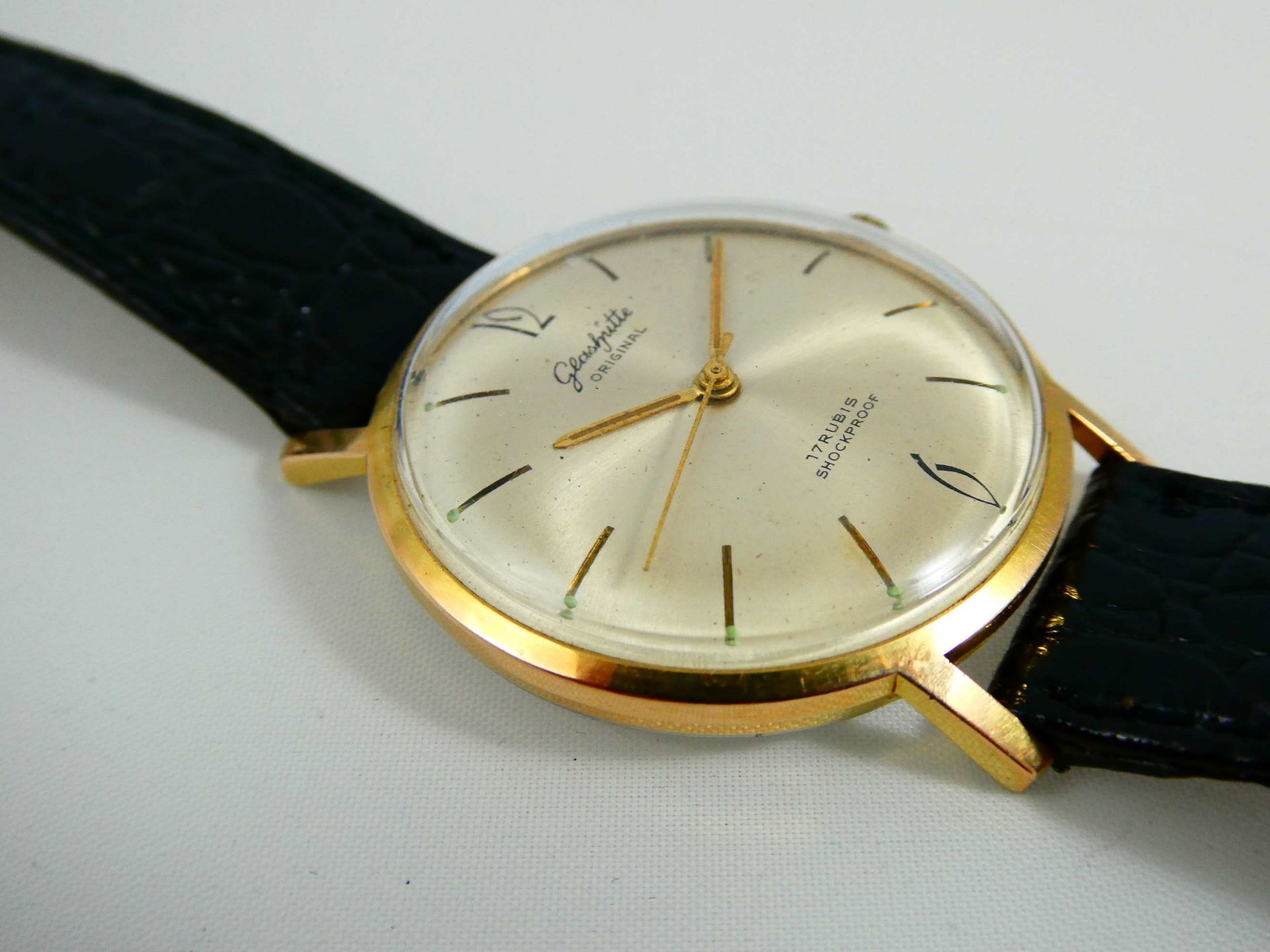 Glashütte Original Uhr Kaliber 70.1 um 1965 ( Exportuhr ) - Bild 2 aus 4