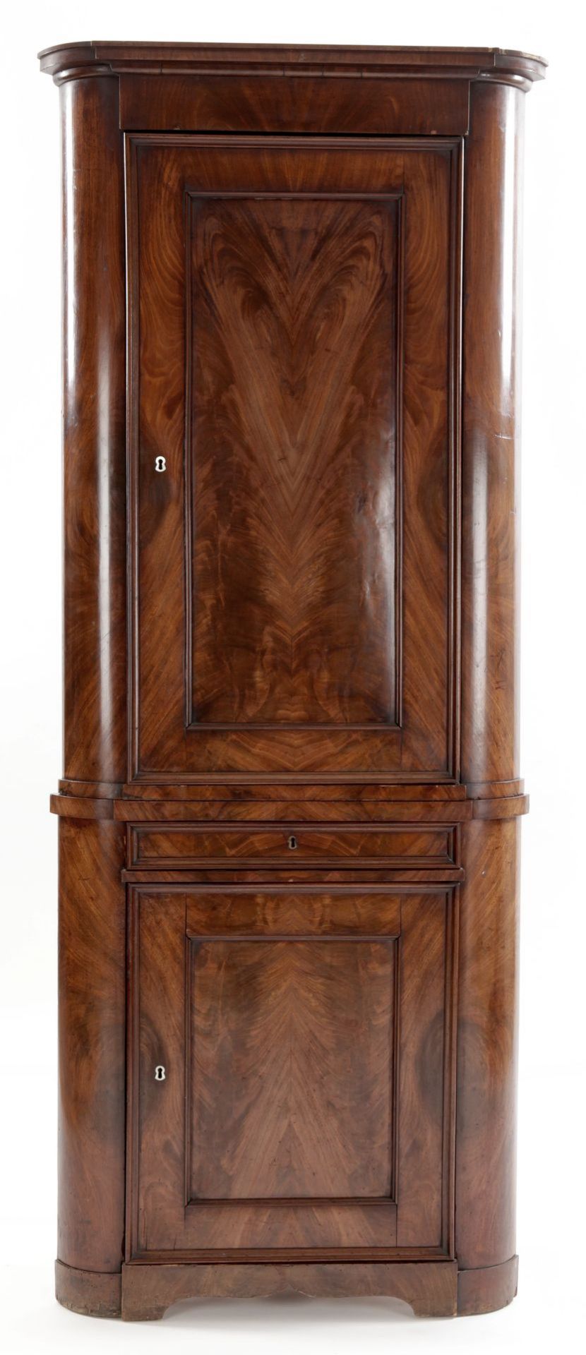 Biedermeier-Eckschrank