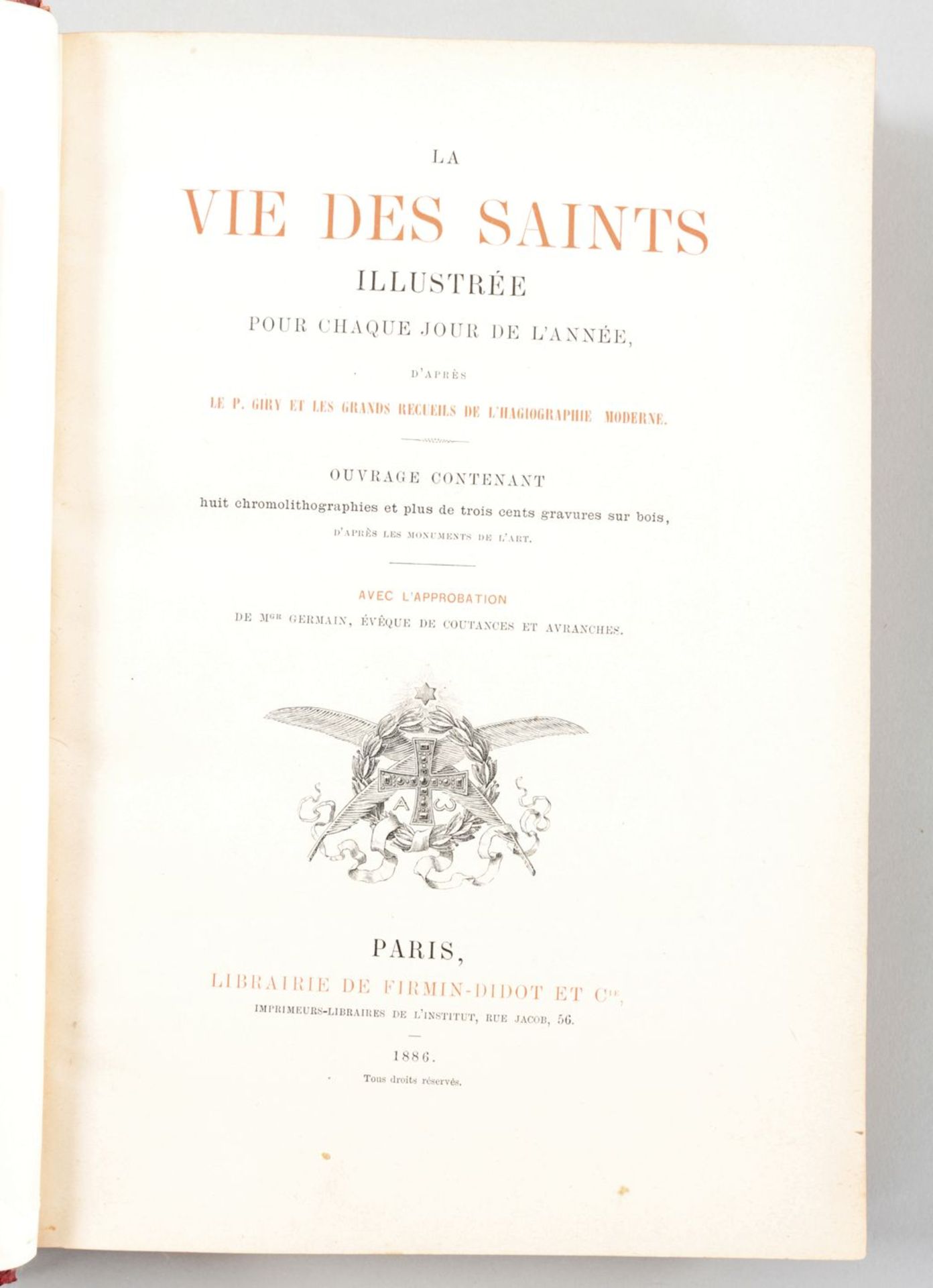 Buch "La Vie Des Saints" a.d. Bibliothek der Marie Therese - Bild 3 aus 3