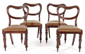 4 viktorianische Stühle