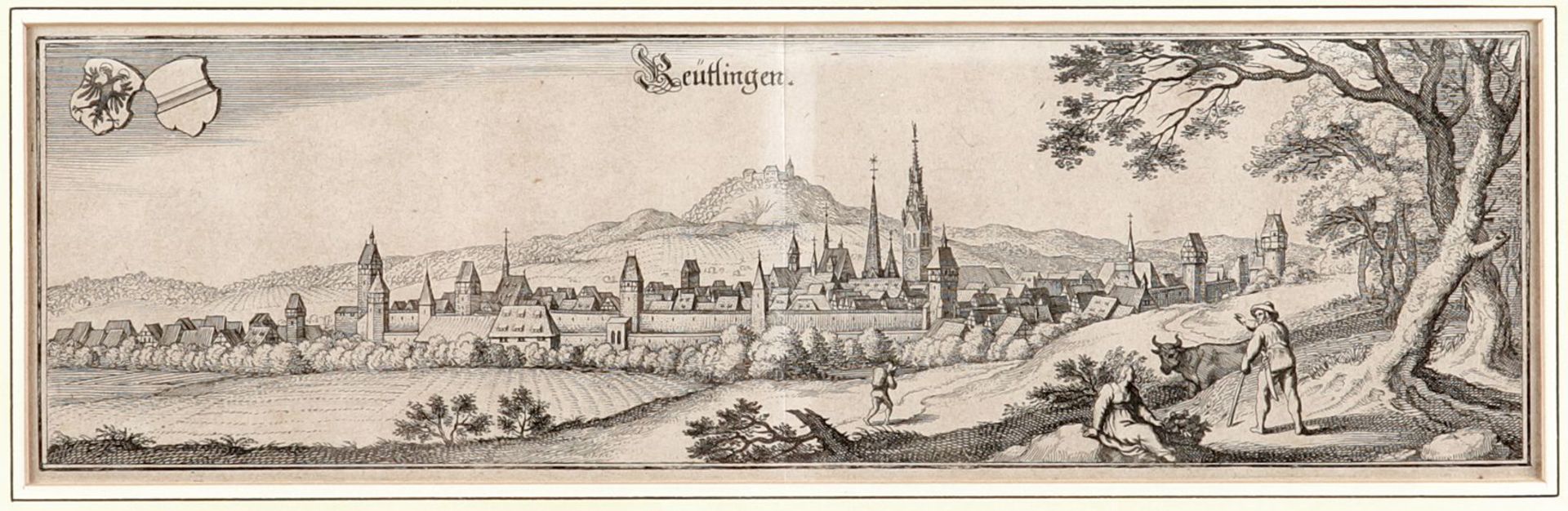 Panorama-Ansichten v. Wachenheim u. Reutlingen - Bild 3 aus 3