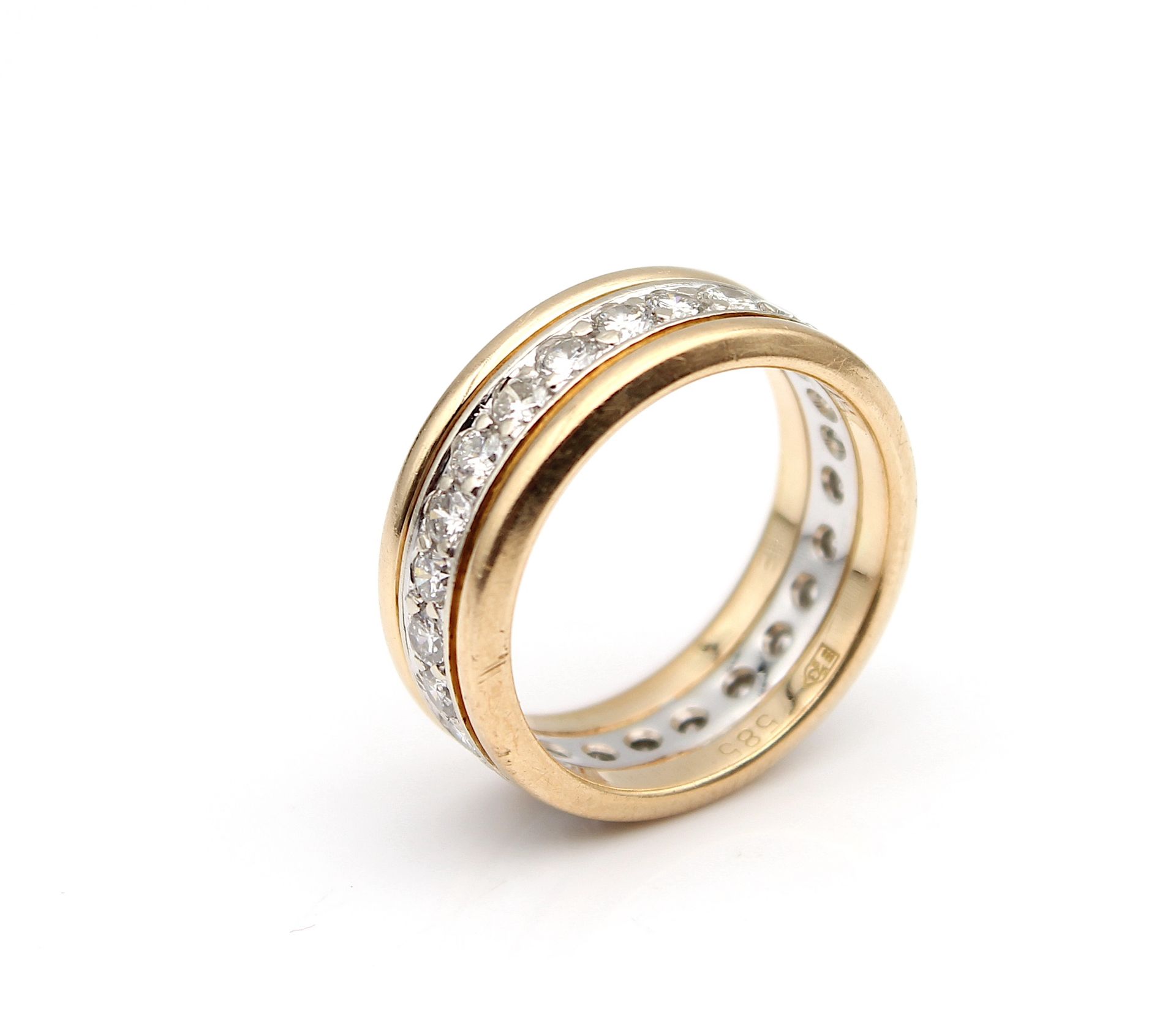 Hübscher Ring mit Brillanten, ges. ca. 1,1 ct - Bild 2 aus 4