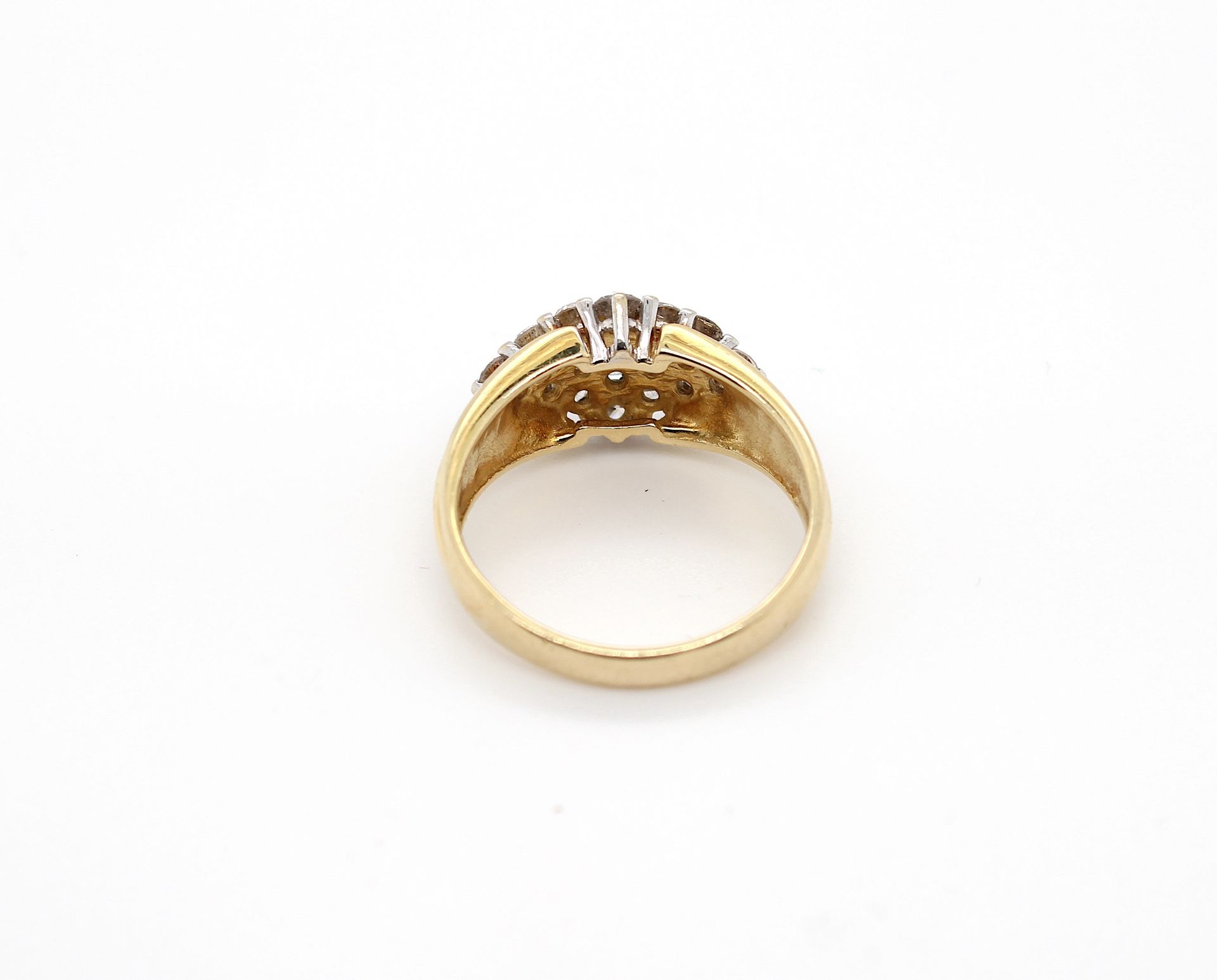 Ring mit Brillanten, ges. ca. 1 ct - Bild 3 aus 3