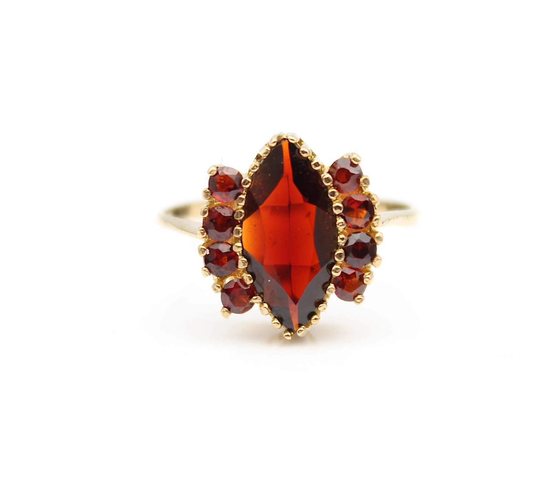 Modern garnet ring - Image 3 of 4