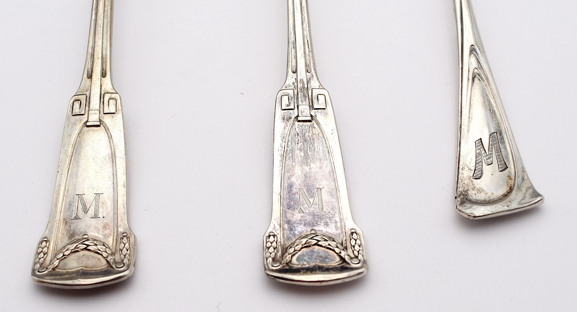 Presentation cutlery in 800 silver around 1900 - Image 2 of 6