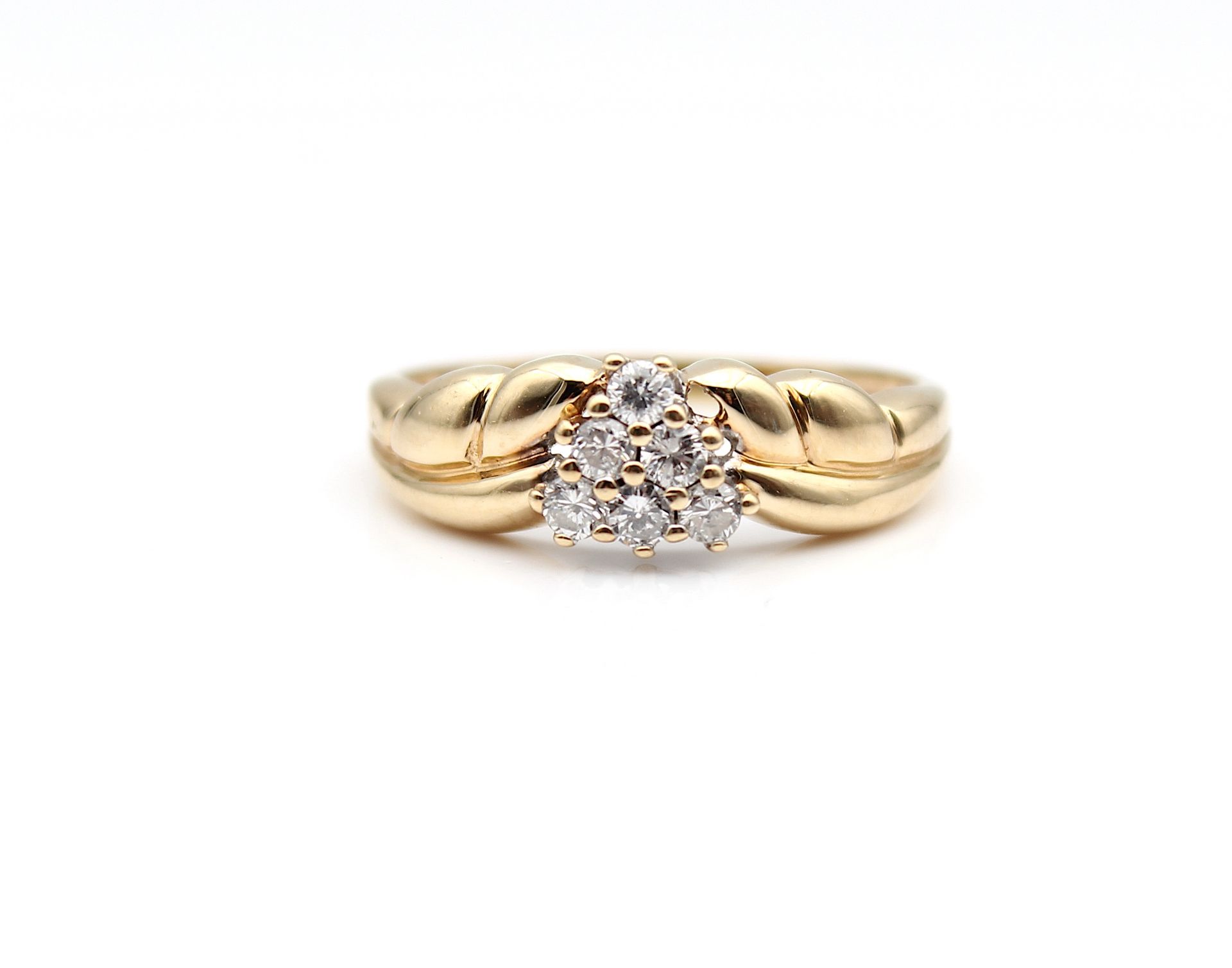 Sweet ring with brilliant, total ca. 0,20 ct - Image 2 of 3