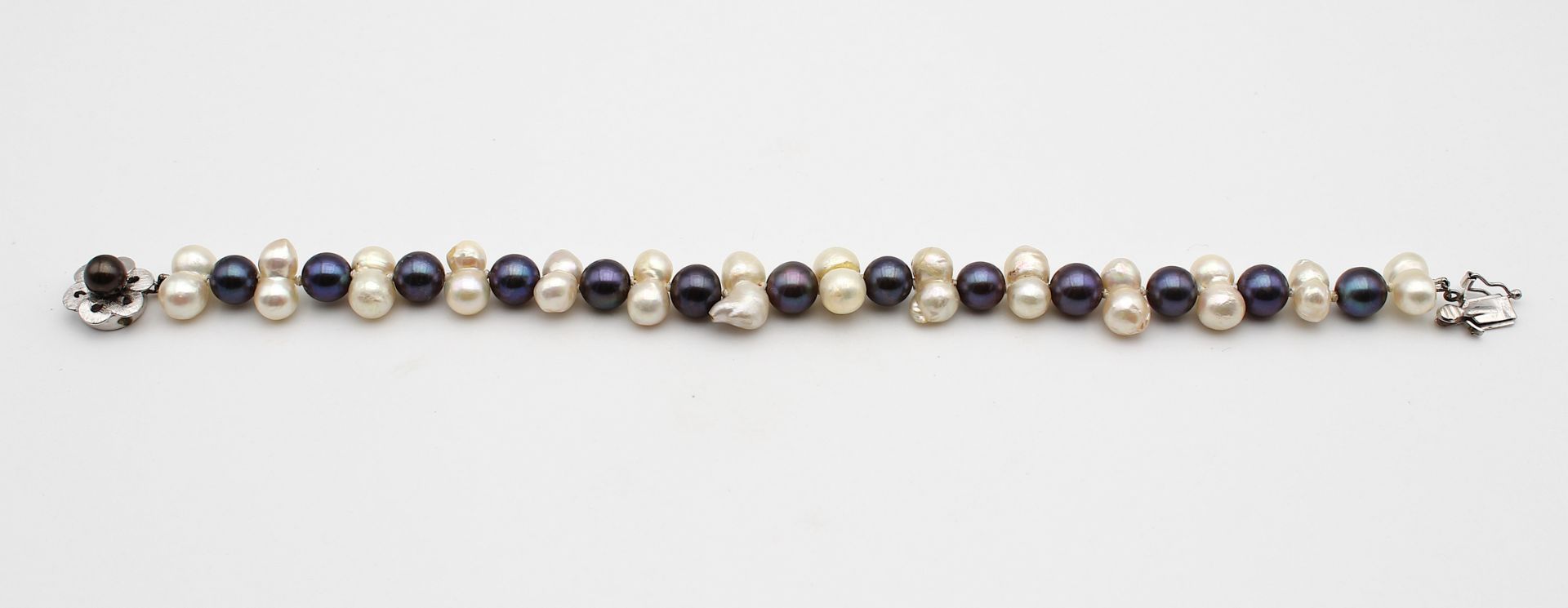 Special bracelet with cultured pearls - Image 3 of 3