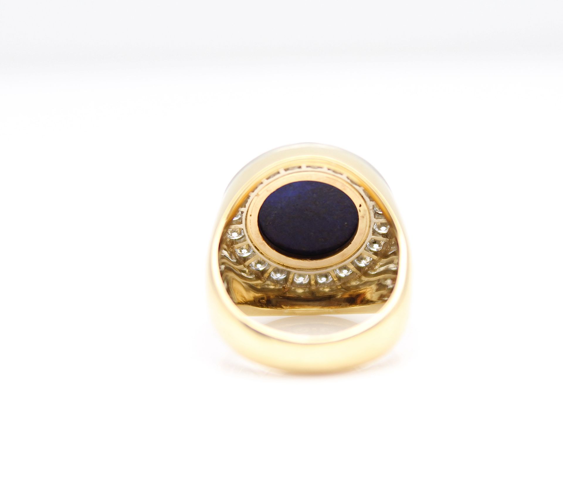 Exklusiver Ring aus Wien mit Lapis lazuli und Brillanten - Bild 5 aus 5