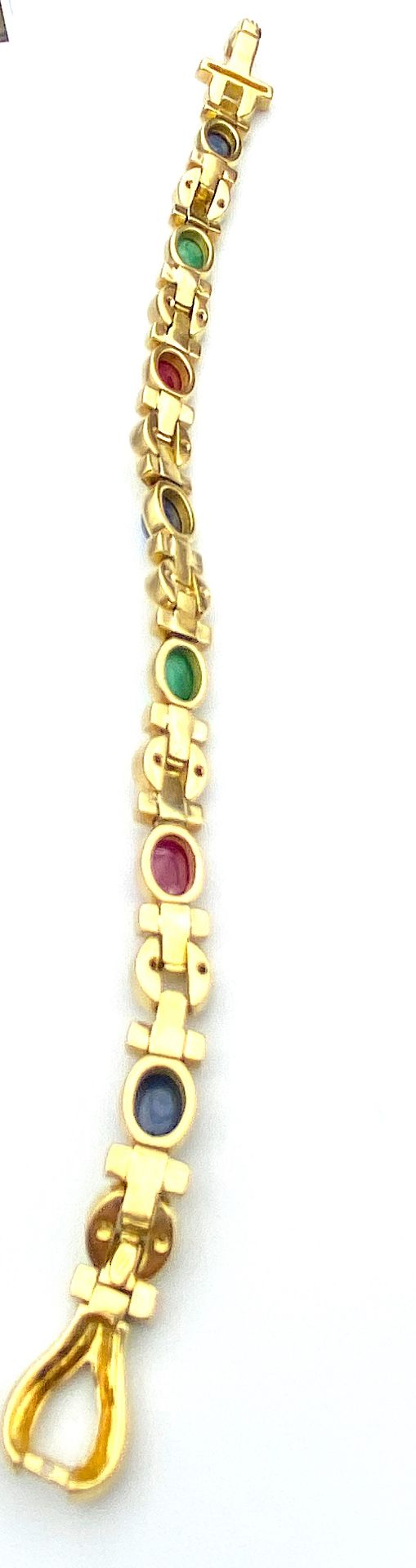 Bracelet with rubies, sapphires, emeralds and diamonds - Image 5 of 6