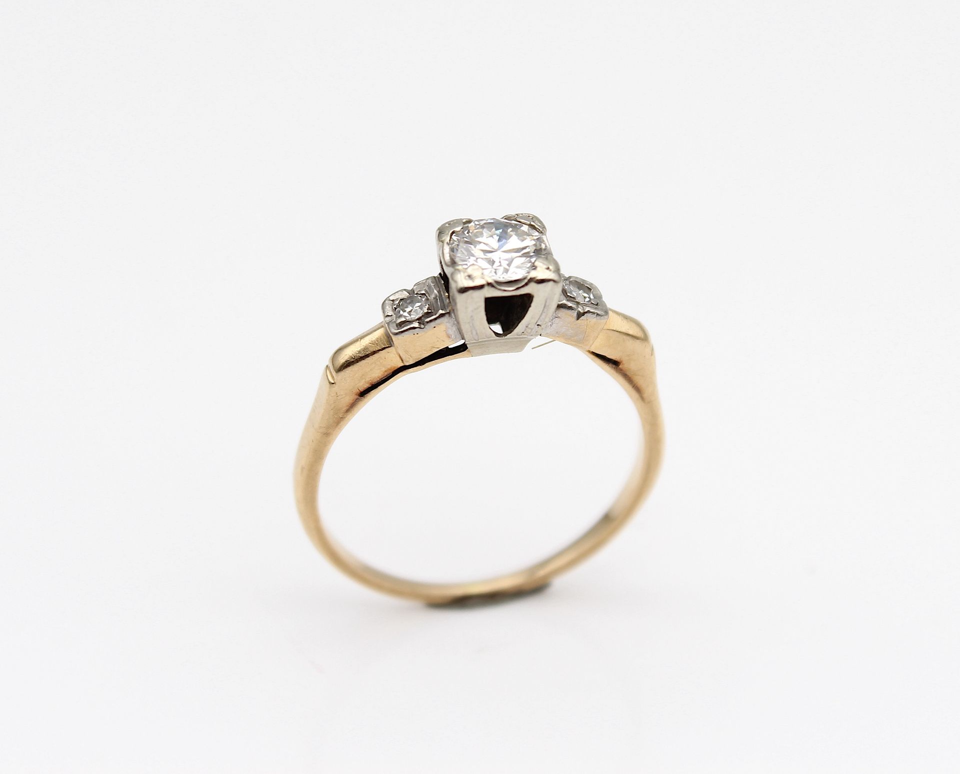 Vintage ring with diamonds - Image 2 of 4