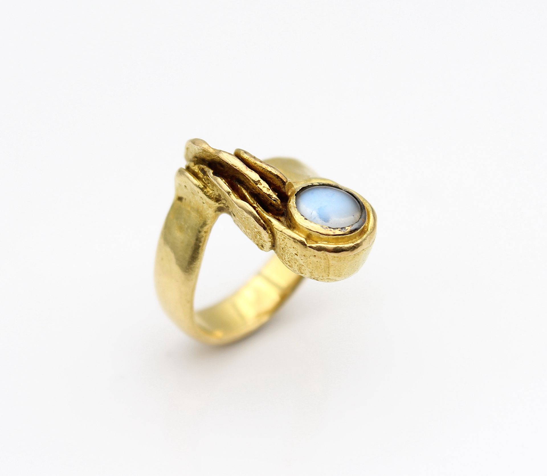 Massive Goldsmith work with moonstone