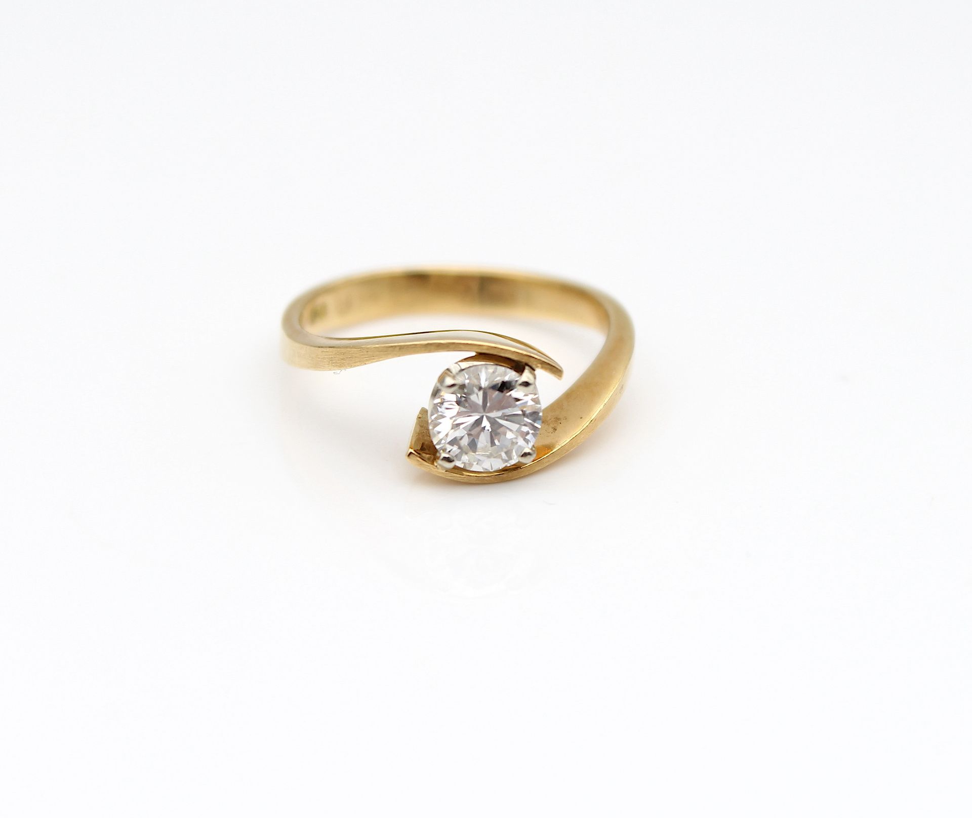 Solitaire ring with one brillant ca. 0,77 ct - Image 3 of 4