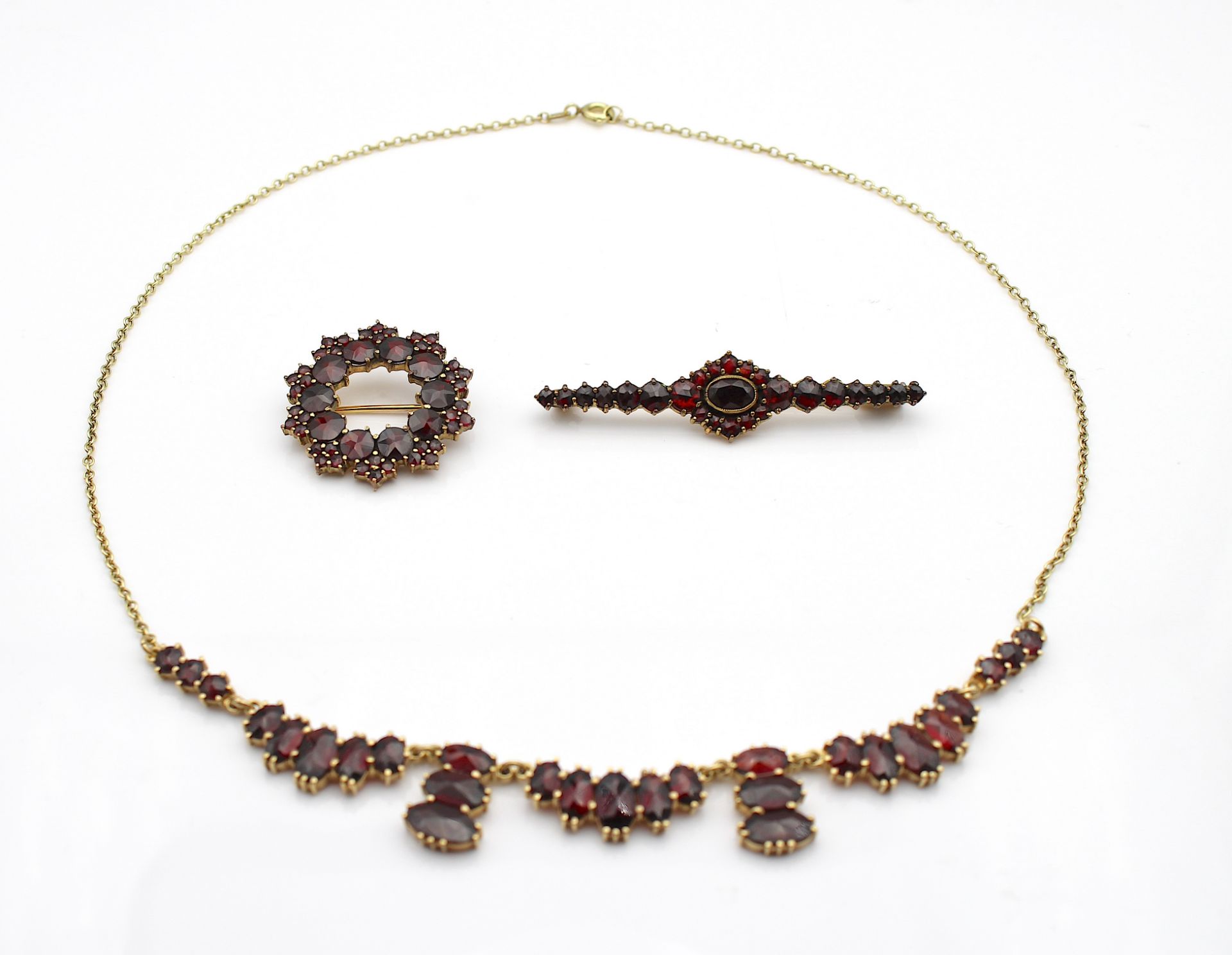 3 beautiful pieces garnet jewelry - Image 6 of 7