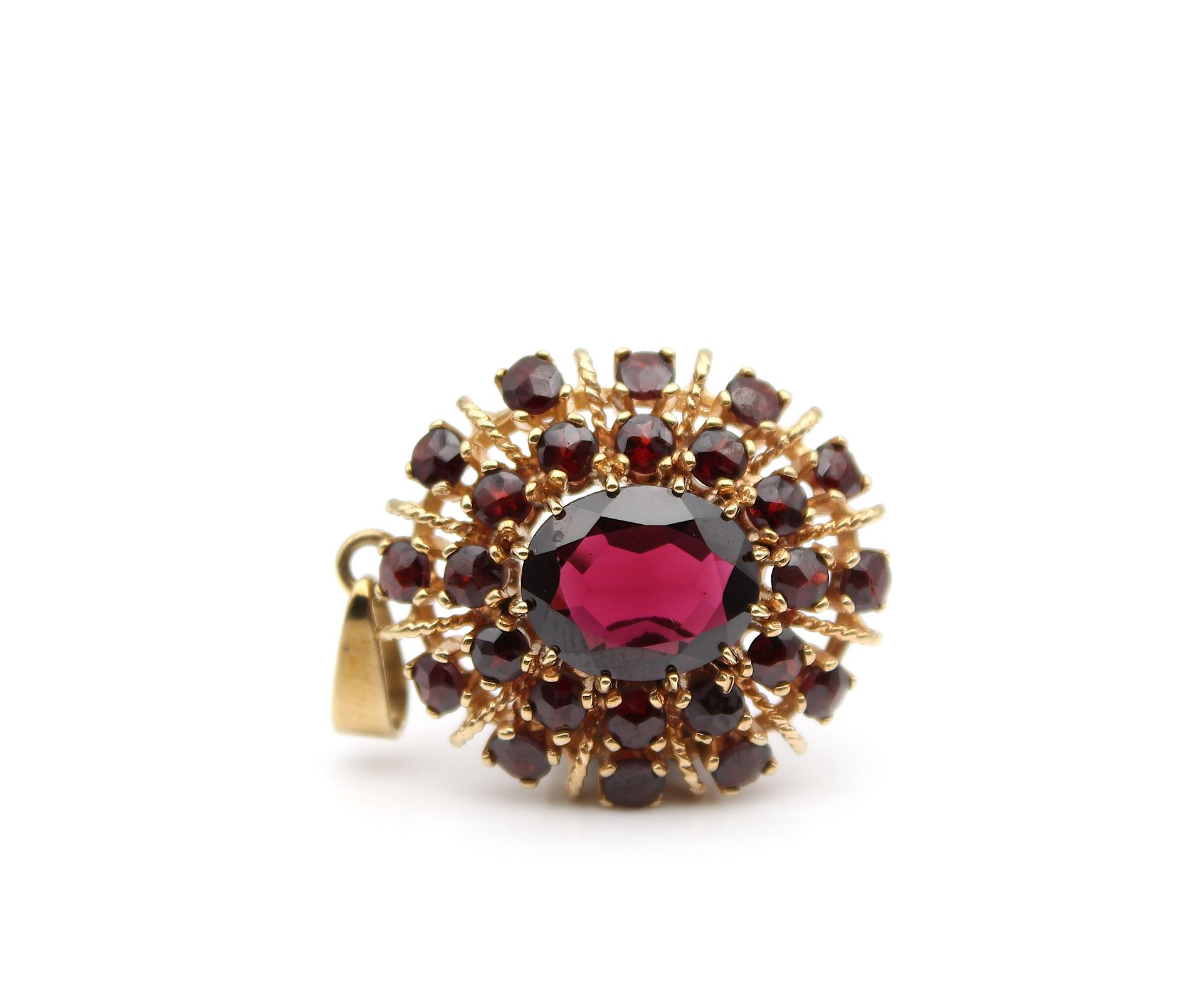 Beautiful pendant with garnets - Image 3 of 5