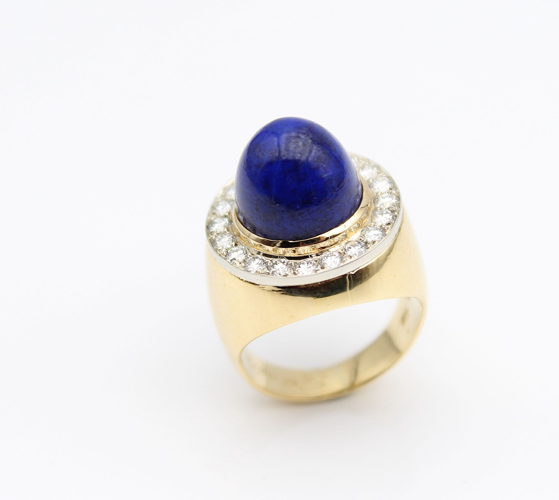 Exklusiver Ring aus Wien mit Lapis lazuli und Brillanten - Bild 2 aus 5