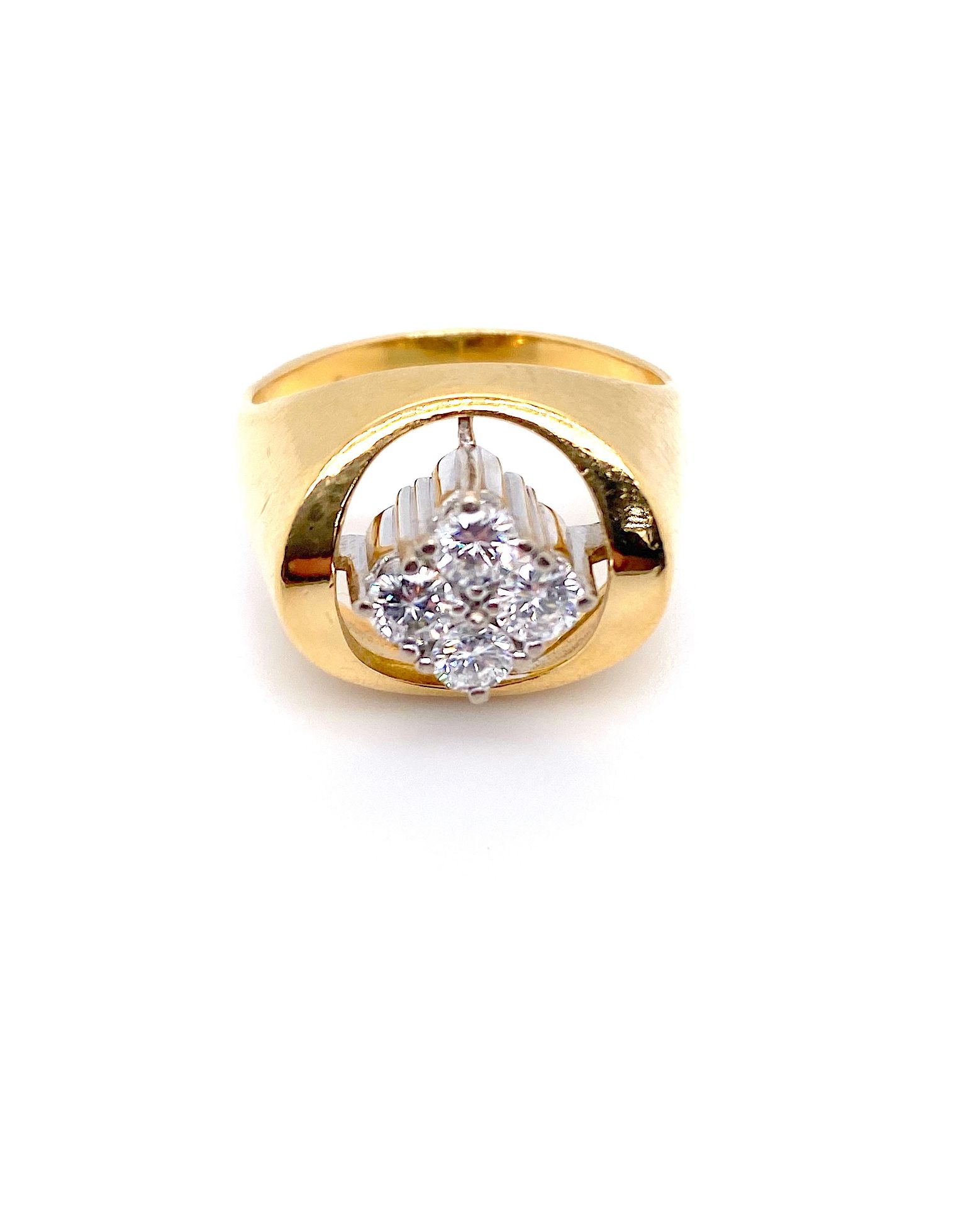 Ring mit Brillanten, ges. 0,48 ct - Bild 3 aus 4