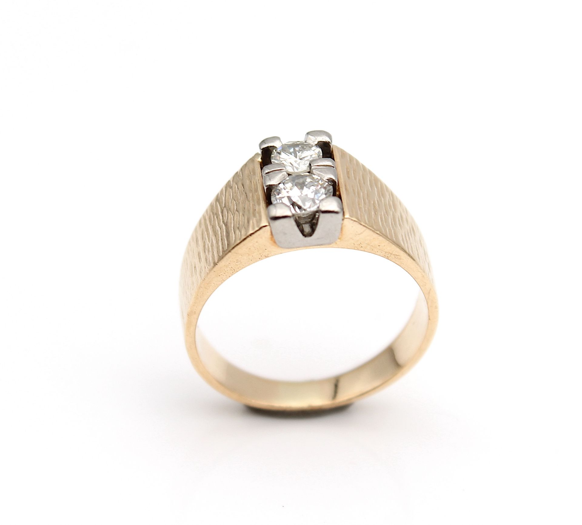 Vintage ring with brilliant and diamond - Image 2 of 4