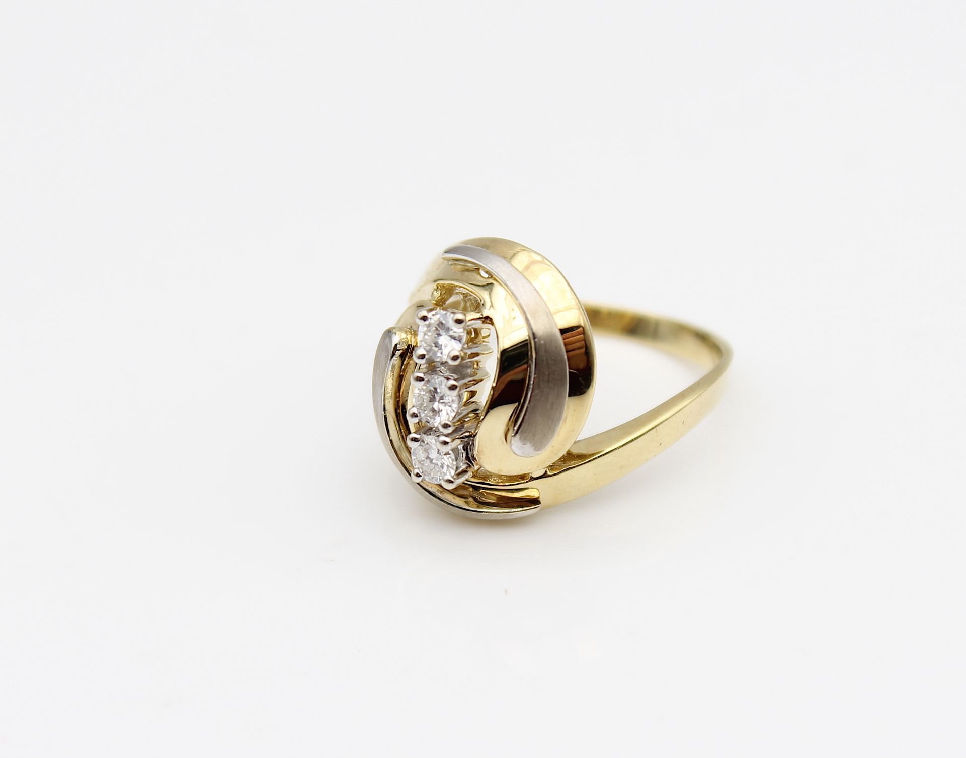 Decorative ring with brilliants - Image 3 of 4