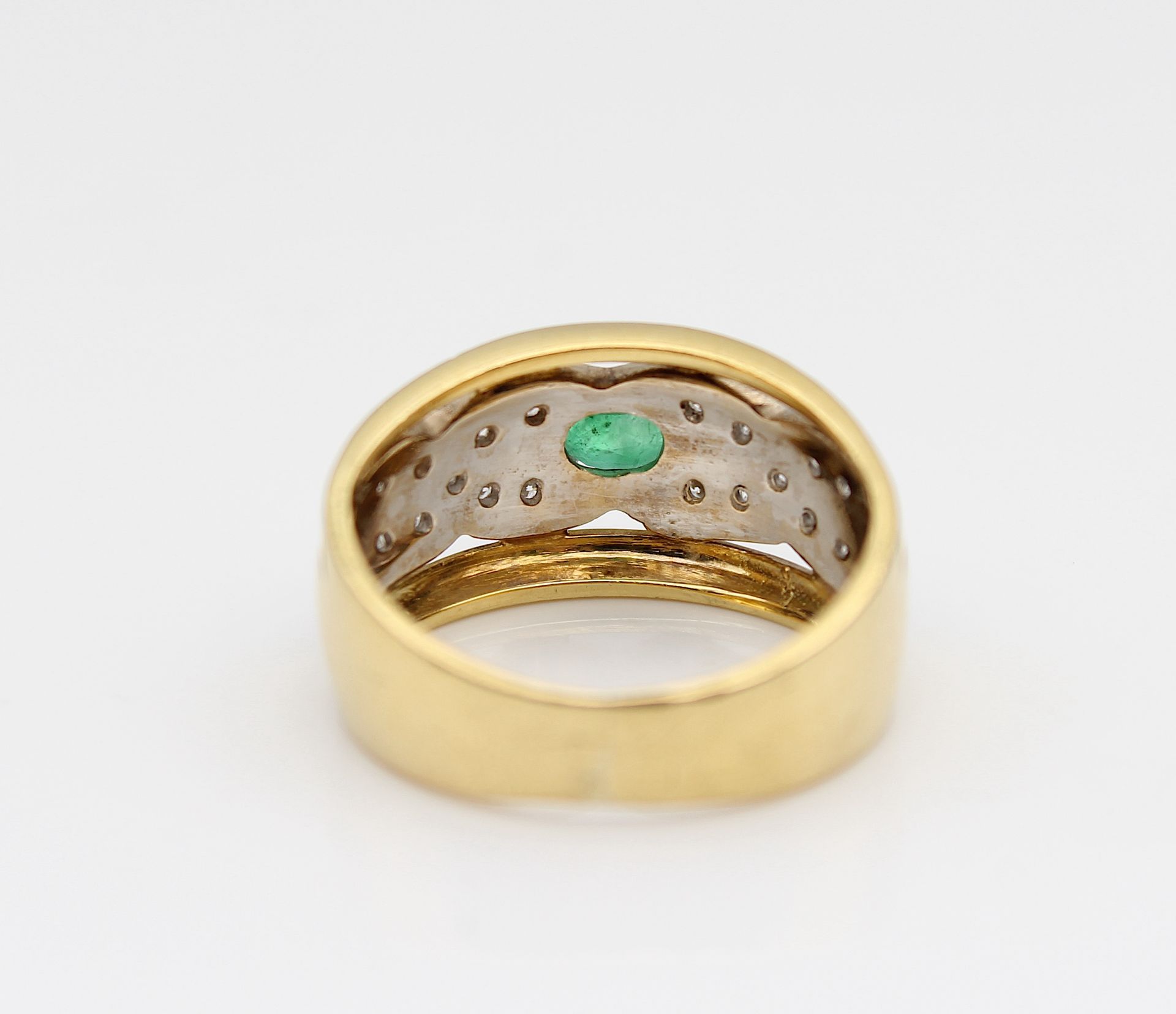Charming ring with emerald and brilliants - Image 4 of 4