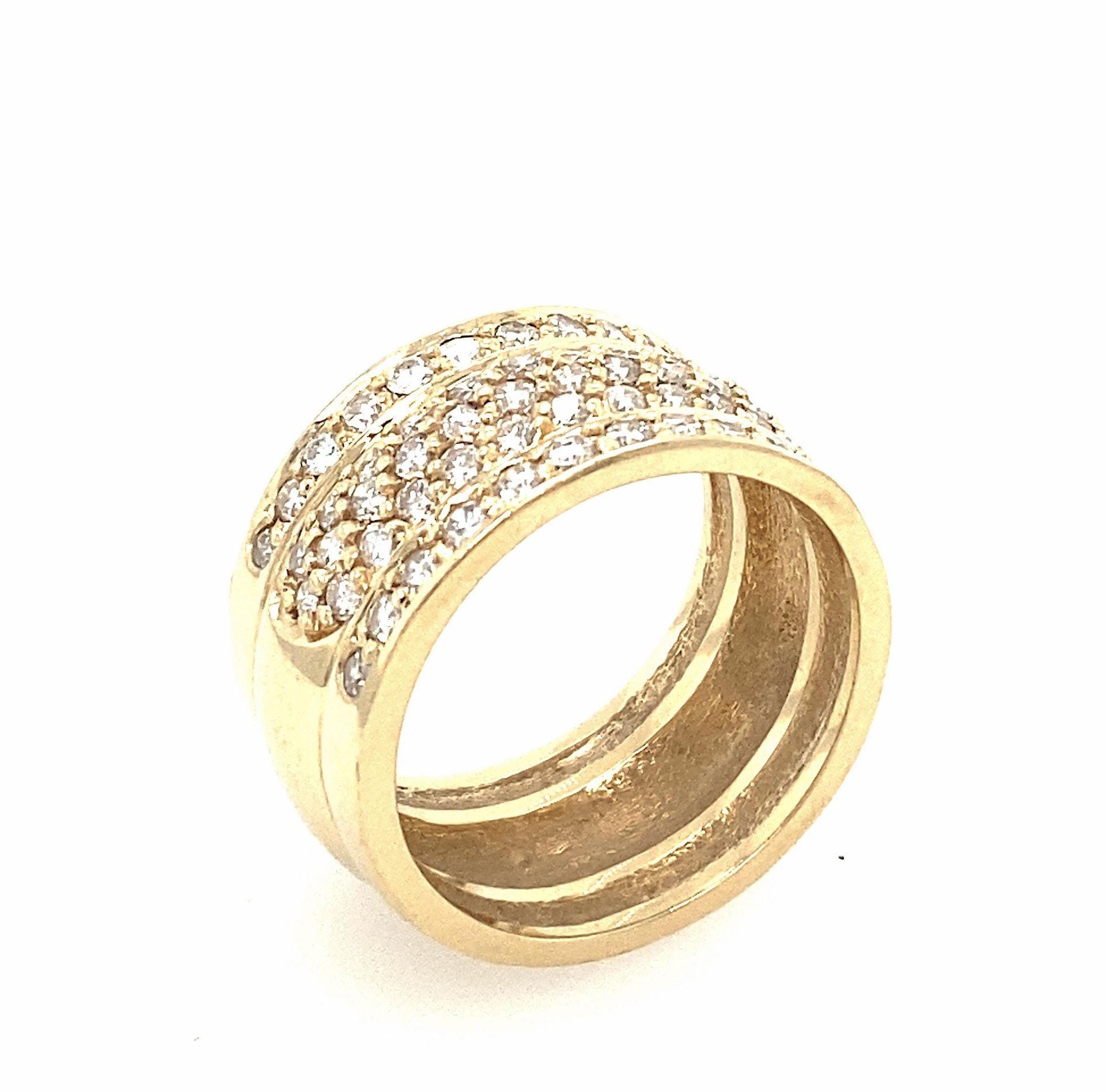 Ring made of 585 gold with total ca. 1,3 ct - Image 2 of 4